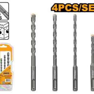 Ingco AKDB2055 4Pcs SDS-Plus Hammer Drill Bit Set