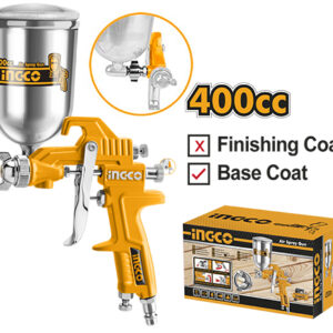 Ingco ASG4042 400ml 1.5mm Stainless Steel Nozzle Air Spray Paint Gun