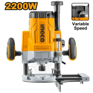 Ingco RT22008 Electric Router 2200W, Variable Speed, Multi-Collet Sizes