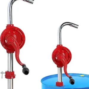KROST Rotary Barrel Hand Pump with Telescopic Steel Pipe, Cast Iron Body Rotary Barrel Pump