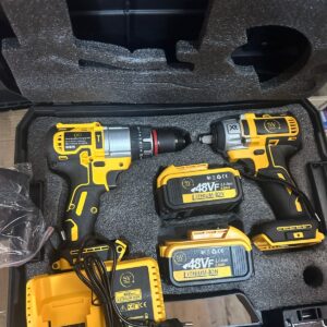 KROST 20V Brushless Cordless 13mm Impact Drill & 520nm Cordless Impact Wrench Combo