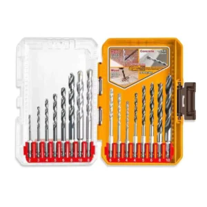 Ingco AKDL11608 16 Pcs Metal masonry and wood drill bits set