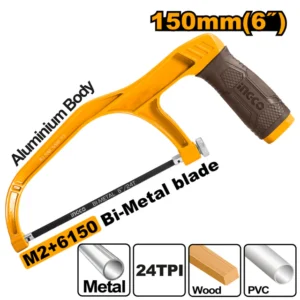 Ingco MHHF1503 6" Soft Grip Mini Hacksaw Frame