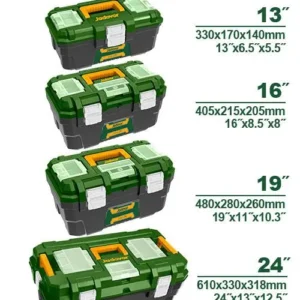 Jadever JDTB4104 4 Pcs Plastic tool boxes set