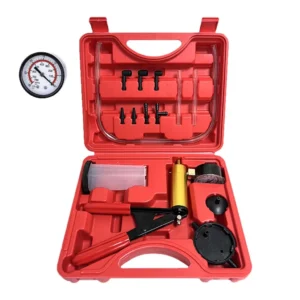 KROST Auto Brake Bleeding Kit, Hand-Held Vacuum Pump Pressure Tester Gauge Set, Brake Clutch Oil Bleed Kit, Manual Brake Fluid Bleeder Kit Tool