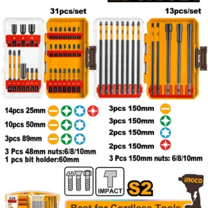 INGCO AKDL24408 44Pcs screwdriver bits and magnetic nuts set.