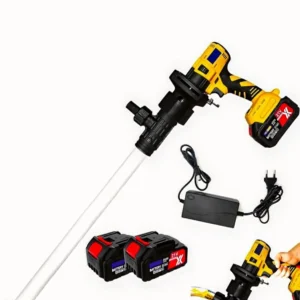 KROST Cordless Portable Oil Pump with Battery & Charger Kit Brushless Motor 21 V 8000–10000 RPM Speed.