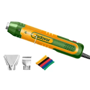 Jadever JDHG2501 350W Variable Heat Setting Heat Gun With Nozzles & Heat Shrink Tubing 230°C-400°C Temperature