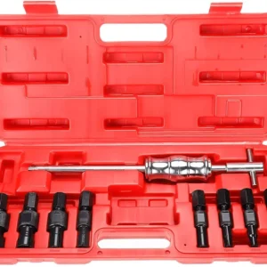 Generic 9 PCS Blind Hole Collet Bearing Race and Seal Puller Kit Inner Bearing Extractor Slide Hammer.
