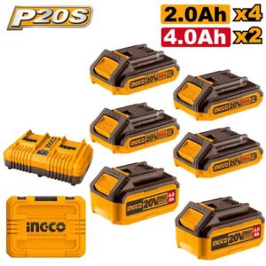 Ingco COSLI230701 P20S Lithium-Ion battery and charger kit.