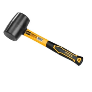 INGCO (HRUH8216) 450gm Rubber Head Hammer with Fiberglass Handle