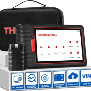 Thinkscan Max Car Diagnostic Scan Tool for All Vehicles All System OBD2 Scanner with 28 Maintenance Functions.