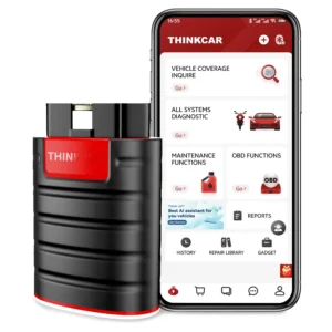 Thinkdiag OBD2 Scanner Bluetooth, All System Bidirectional scan Tool OE Level Diagnostic Tools with ECU Coding,15+ Service Functions All Software 1 Year Free fits for iPhone & Android.