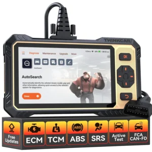 THINKCAR THINKSCAN 662 OBD2 Scanner,Car Diagnostic Tool with Bidirectional Active Test,Car Scanner Engine ABS SRS Transmission,Scanner for Car with 12 Reset,CAN FD & FCA SGW,Lifetime Free Update.