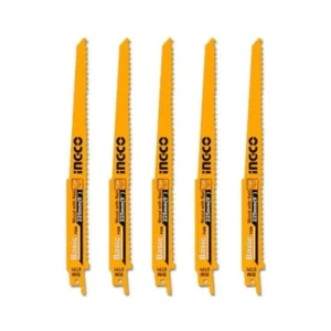 Ingco RSB1111DF Reciprocating Saw Blades 5Pcs 225mm (9″) For Cutting Wood With Nail.