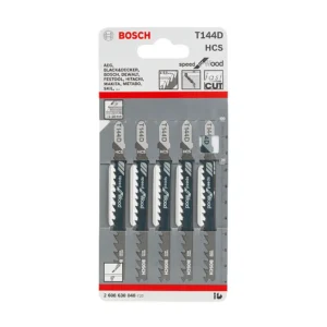 Bosch T 144 D 100mm Jigsaw Blades Speed for Wood Pack Of 10pc.