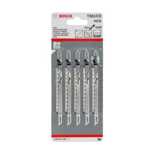 Bosch T 301 CD 117mm Jigsaw Blades Clean for Wood Pack Of 5pc.