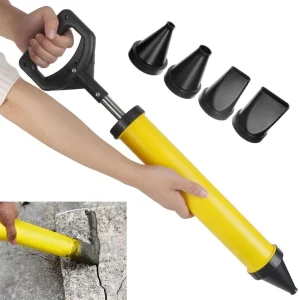 KROST Grout Filler Caulking Gun with 4 Type of Nozzles Grout Filling Pump for Lime Cement Construction Tool.