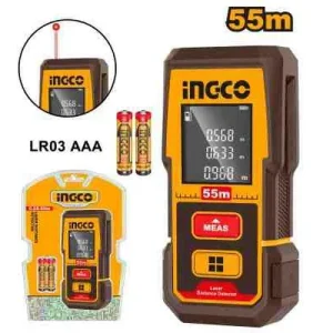 INGCO HLDD05086 55m Laser Distance Detector 635nm Class 2 Area Volume Pythagorean Measure