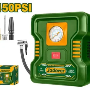 Jadever JDAAC501 12V Auto Air Compressor, 150 Psi Max. Pressure.